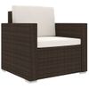 Set Muebles De Jardâ¨âªn 11 Piezas Con Cojines Ratâ¨â¢n Sintâ¨â¦tico Marrâ¨â®n