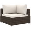 Set Muebles De Jardâ¨âªn 11 Piezas Con Cojines Ratâ¨â¢n Sintâ¨â¦tico Marrâ¨â®n