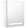 Mueble De Baño Con Espejo Led 50x13,5x60 Cm Vidaxl