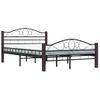 Estructura De Cama De Metal Negro 120x200 Cm Vidaxl