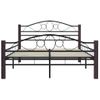 Estructura De Cama De Metal Negro 120x200 Cm Vidaxl