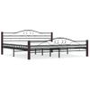 Estructura De Cama De Metal Negra 180x200 Cm Vidaxl