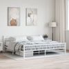 Estructura De Cama De Metal Blanca 180x200 Cm Vidaxl