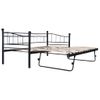 Estructura De Cama De Acero Negra 180x200/90x200 Cm Vidaxl