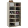 Mueble Zapatero De Madera Contrachapada Sonoma 54x34x100,5 Cm Vidaxl