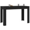 Mesa De Comedor De Madera Contrachapada Negro 120x60x76 Cm Vidaxl