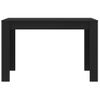 Mesa De Comedor De Madera Contrachapada Negro 120x60x76 Cm Vidaxl