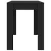 Mesa De Comedor De Madera Contrachapada Negro 120x60x76 Cm Vidaxl