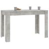 Mesa De Comedor De Aglomerado Gris Hormigón 120x60x76 Cm Vidaxl