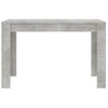 Mesa De Comedor De Aglomerado Gris Hormigón 120x60x76 Cm Vidaxl