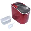 Máquina Para Hacer Cubitos De Hielo Rojo 2,4 L 15 Kg / 24 H Vidaxl