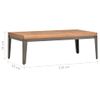 Mesa De Centro De Jardín Madera Maciza De Acacia 110x55x36 Cm Vidaxl