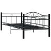 Estructura De Cama De Metal Negro 90x200 Cm Vidaxl