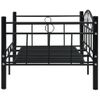 Estructura De Cama De Metal Negro 90x200 Cm Vidaxl