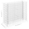 Arriate De Gaviones De Acero Galvanizado 90x30x90 Cm Vidaxl