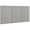 Tableros De Clavijas Para Pared 3 Unidades Acero 40x58 Cm Vidaxl