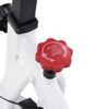 Bicicleta Estática Con Sensores De Pulso Blanca Y Roja Vidaxl