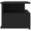 Mesitas De Noche Flotantes 2 Uds Madera Negra 40x31x27 Cm Vidaxl