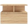 Mesita De Noche Flotante 2 Uds Madera Roble Sonoma 40x31x27 Cm Vidaxl