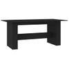 Mesa De Comedor De Aglomerado Negro 180x90x76 Cm Vidaxl