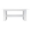 Mesa De Comedor De Aglomerado Blanco Con Brillo 180x90x76 Cm Vidaxl