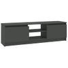 Mueble Para Tv De Aglomerado Gris 120x30x35,5 Cm Vidaxl