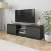 Mueble Para Tv De Aglomerado Gris 120x30x35,5 Cm Vidaxl