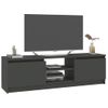 Mueble Para Tv De Aglomerado Gris 120x30x35,5 Cm Vidaxl