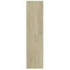 Armario Madera Contrachapada Color Roble Sonoma 100x50x200 Cm Vidaxl