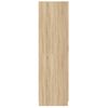 Armario De Madera Contrachapada Roble Sonoma 80x52x180 Cm Vidaxl