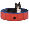 Piscina Para Perros Plegable Pvc Rojo 80x20 Cm Vidaxl