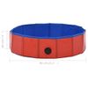 Piscina Para Perros Plegable Pvc Rojo 80x20 Cm Vidaxl