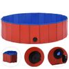 Piscina Para Perros Plegable Pvc Rojo 120x30 Cm Vidaxl