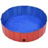 Piscina Para Perros Plegable Pvc Rojo 120x30 Cm Vidaxl