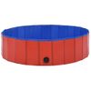 Piscina Para Perros Plegable Pvc Rojo 120x30 Cm Vidaxl