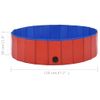 Piscina Para Perros Plegable Pvc Rojo 120x30 Cm Vidaxl