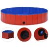 Piscina Para Perros Plegable Pvc Rojo 160x30 Cm Vidaxl