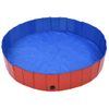 Piscina Para Perros Plegable Pvc Rojo 160x30 Cm Vidaxl