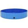 Piscina Para Perros Plegable Pvc Azul 160x30 Cm Vidaxl