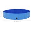 Piscina Para Perros Plegable Pvc Azul 160x30 Cm Vidaxl