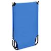 Tumbona Plegable Acero Azul Vidaxl