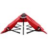 Tumbona Plegable Para 2 Personas Acero Roja Vidaxl