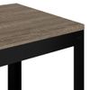 Mesita Auxiliar Mdf Y Hierro Gris Y Negro 40x40x45 Cm Vidaxl