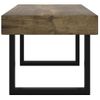 Mesa De Centro Mdf Y Hierro Marrón Oscuro Y Negro 90x45x40 Cm Vidaxl