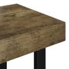 Mesa De Centro Mdf Y Hierro Marrón Oscuro Y Negro 90x45x40 Cm Vidaxl