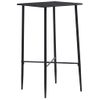 Mesa Alta De Cocina Mdf Negro 60x60x111 Cm Vidaxl