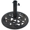 Base De Sombrilla De Hierro Fundido Negro Y Bronce 9 Kg 40 Cm Vidaxl