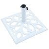 Base De Sombrilla De Hierro Fundido Blanco 12 Kg 49 Cm Vidaxl