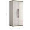 Armario De Almacenaje Estantes Excellence Xl Beige Taupe 182 Cm Keter