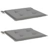 Cojines De Silla De Jardín 2 Uds Tela Oxford Gris 50x50x3 Cm Vidaxl